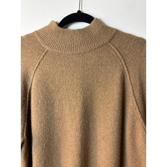 Womens‎ Calvin Klein Large Mock Neck Sweater Cozy Wool Blend Knit Top - Picture 3 of 7